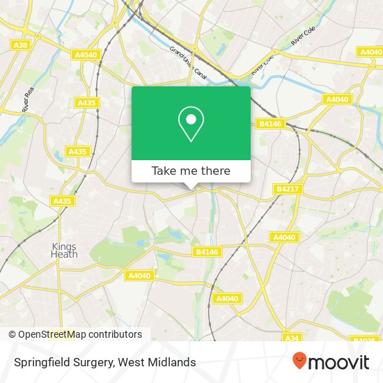 Springfield Surgery map