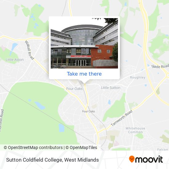 Sutton Coldfield College map
