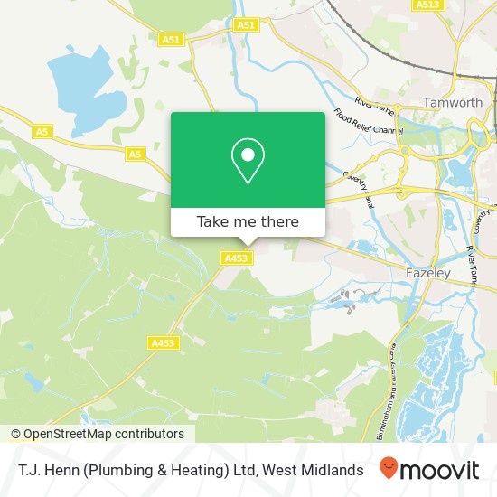 T.J. Henn (Plumbing & Heating) Ltd map