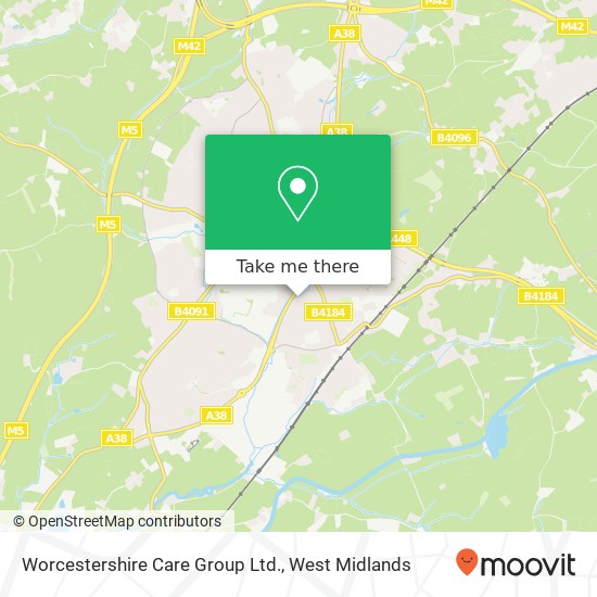 Worcestershire Care Group Ltd. map