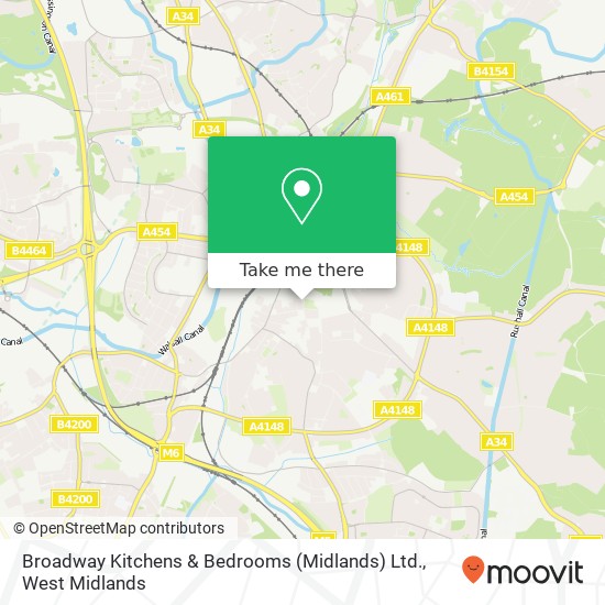 Broadway Kitchens & Bedrooms (Midlands) Ltd. map