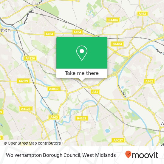 Wolverhampton Borough Council map