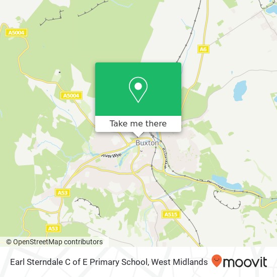 Earl Sterndale C of E Primary School map