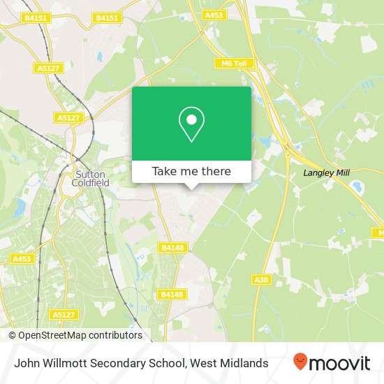 John Willmott Secondary School map