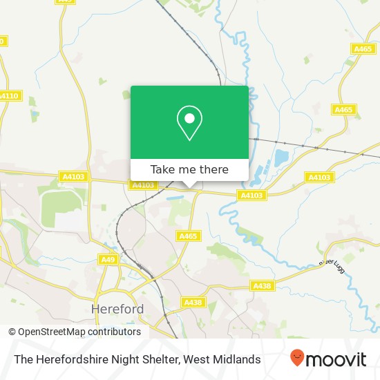 The Herefordshire Night Shelter map