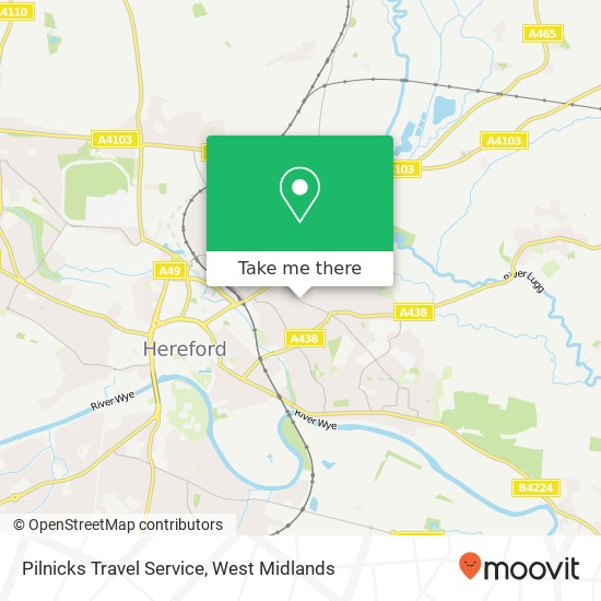 Pilnicks Travel Service map