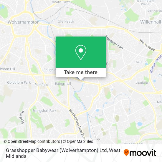 Grasshopper Babywear (Wolverhampton) Ltd map