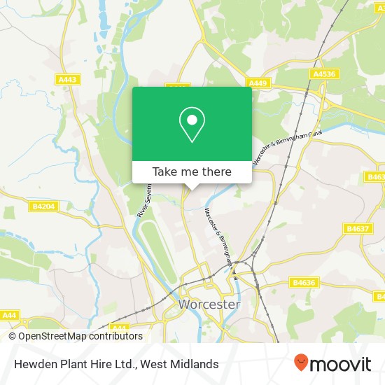 Hewden Plant Hire Ltd. map