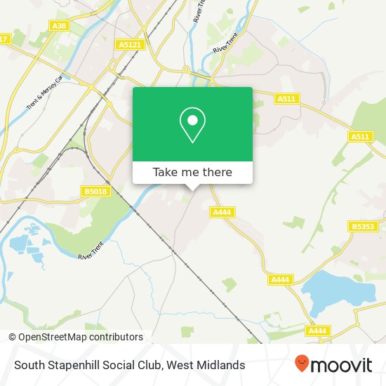 South Stapenhill Social Club map