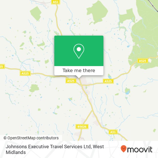 Johnsons Executive Travel Services Ltd map