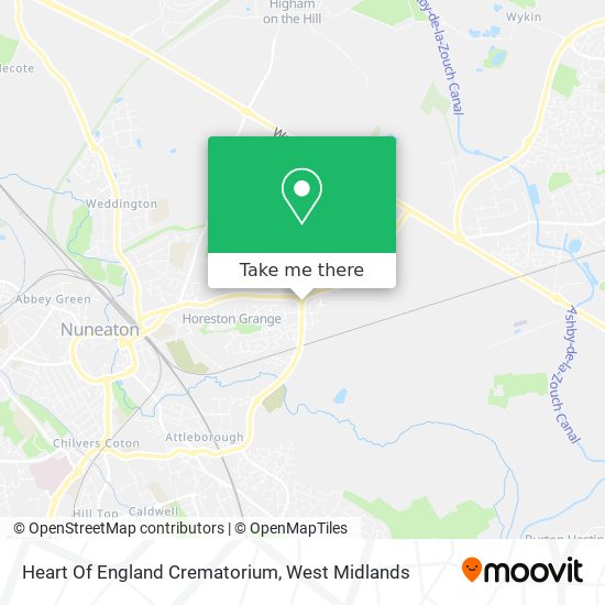 Heart Of England Crematorium map
