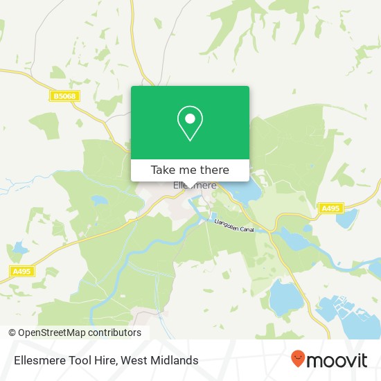 Ellesmere Tool Hire map