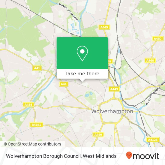 Wolverhampton Borough Council map