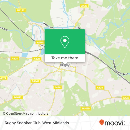 Rugby Snooker Club map