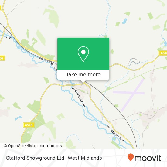 Stafford Showground Ltd. map
