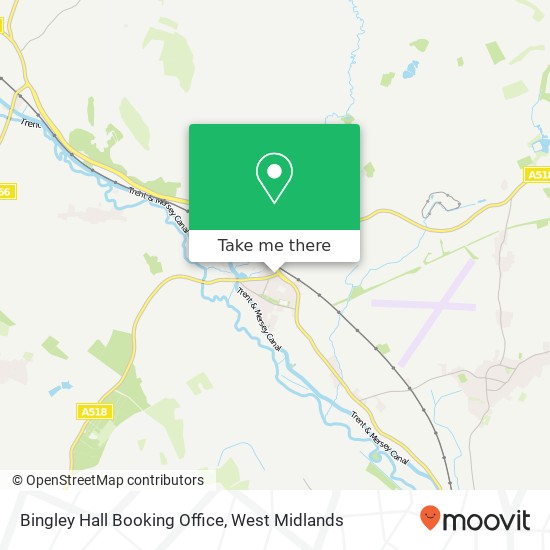 Bingley Hall Booking Office map