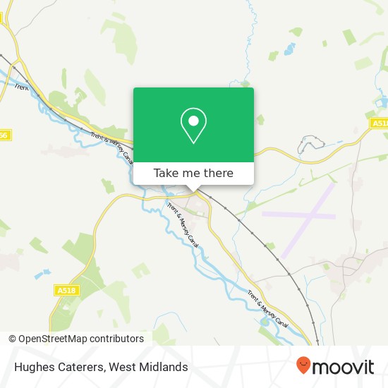 Hughes Caterers map