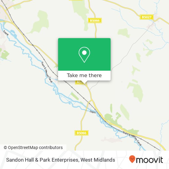 Sandon Hall & Park Enterprises map