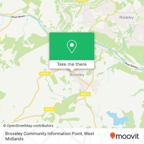 Broseley Community Information Point map