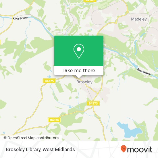 Broseley Library map