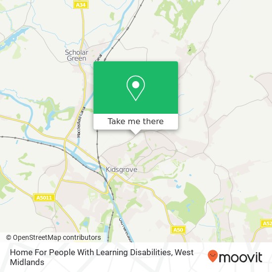 Home For People With Learning Disabilities map