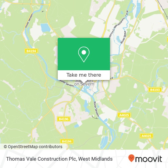 Thomas Vale Construction Plc map