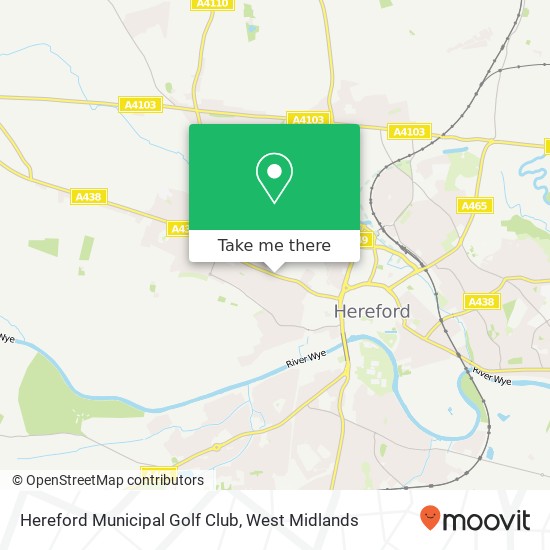 Hereford Municipal Golf Club map