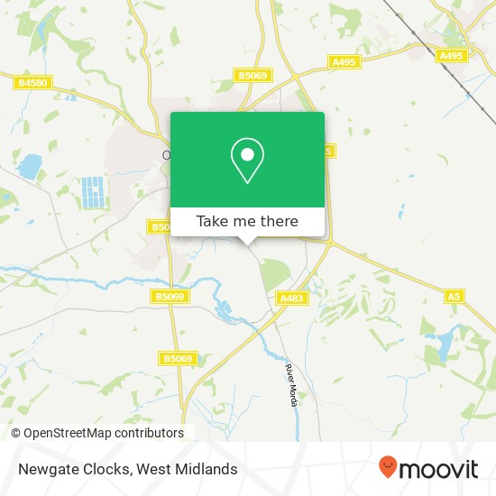 Newgate Clocks map