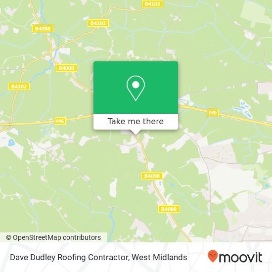 Dave Dudley Roofing Contractor map