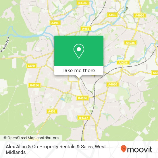 Alex Allan & Co Property Rentals & Sales map