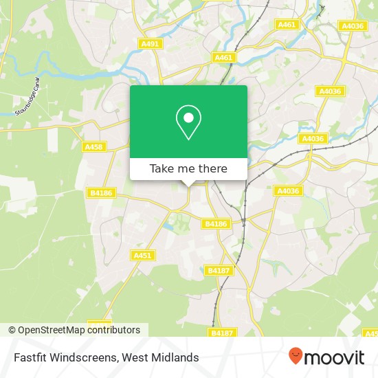 Fastfit Windscreens map