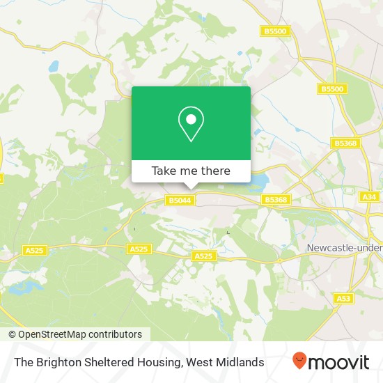 The Brighton Sheltered Housing map