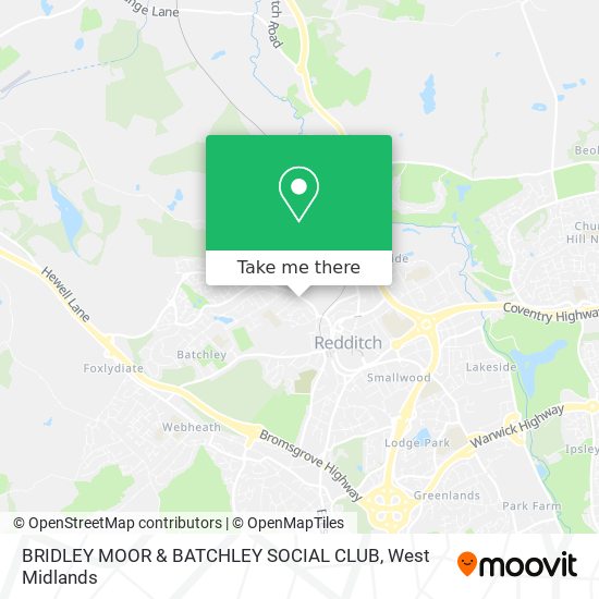 BRIDLEY MOOR & BATCHLEY SOCIAL CLUB map