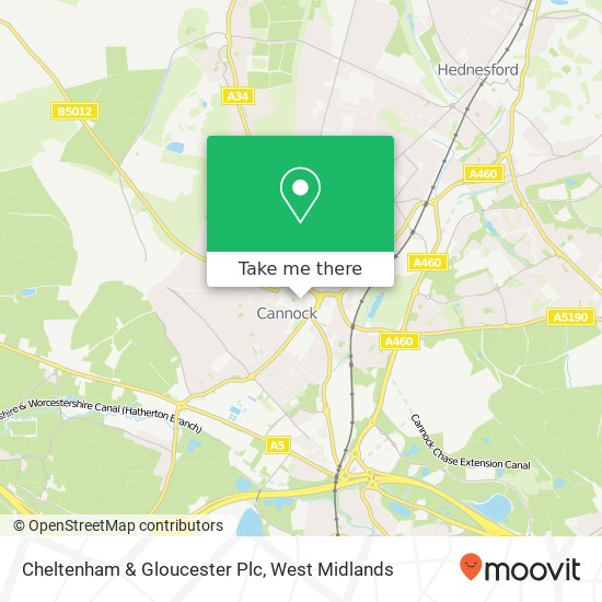 Cheltenham & Gloucester Plc map