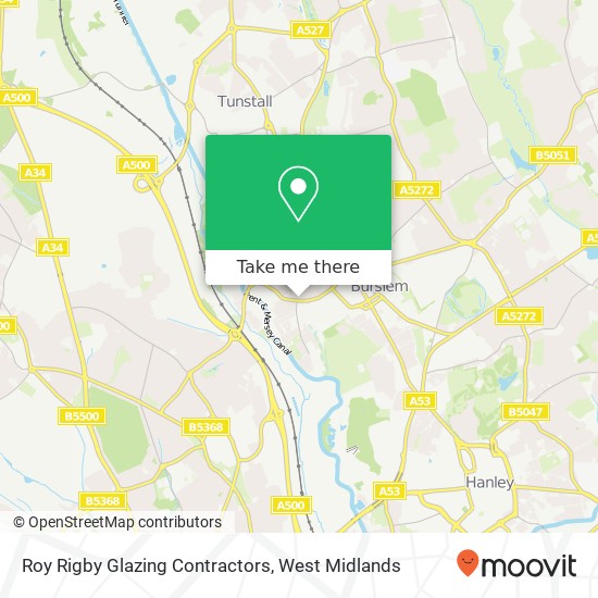 Roy Rigby Glazing Contractors map