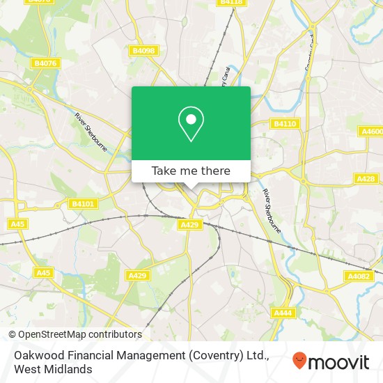 Oakwood Financial Management (Coventry) Ltd. map