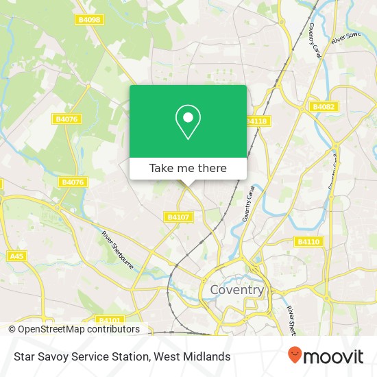 Star Savoy Service Station map