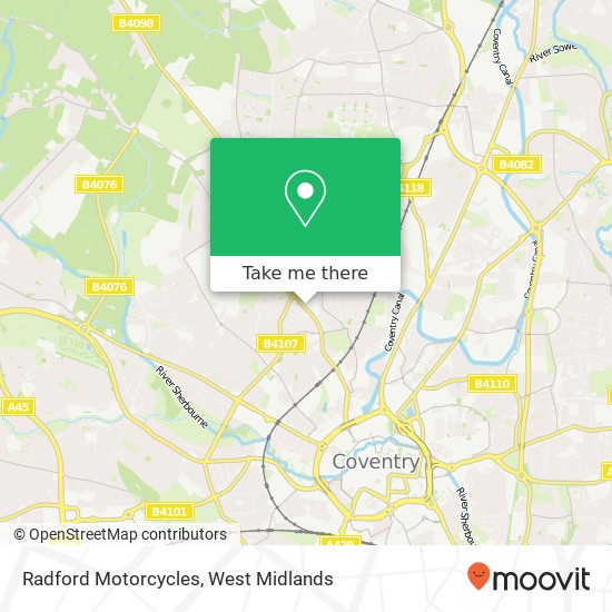 Radford Motorcycles map