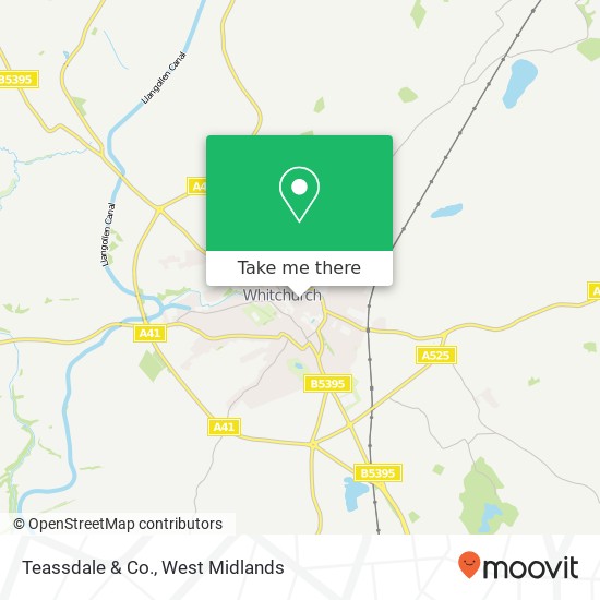 Teassdale & Co. map