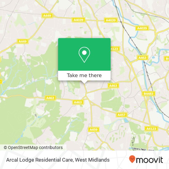 Arcal Lodge Residential Care map