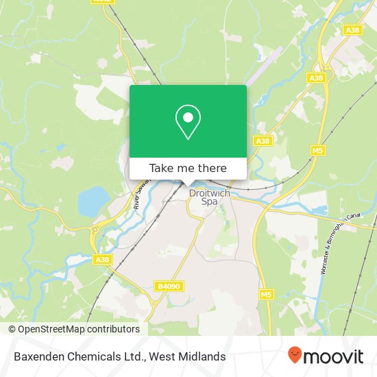 Baxenden Chemicals Ltd. map