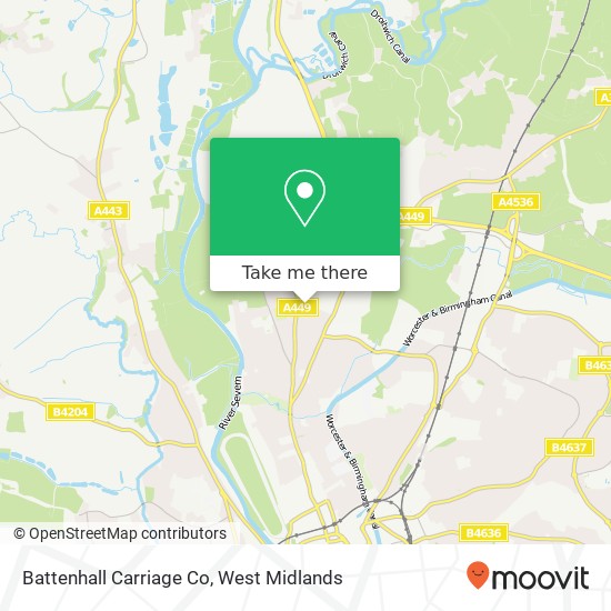 Battenhall Carriage Co map