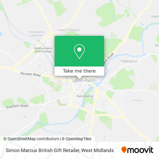 Simon Marcus British Gift Retailer map