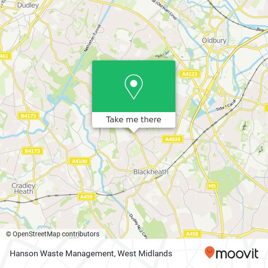 Hanson Waste Management map