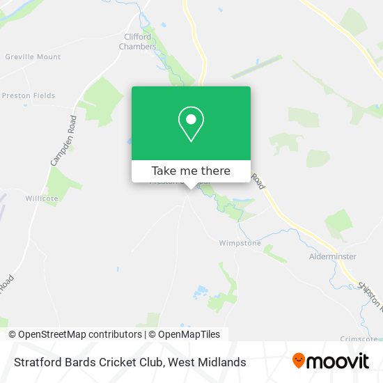 Stratford Bards Cricket Club map