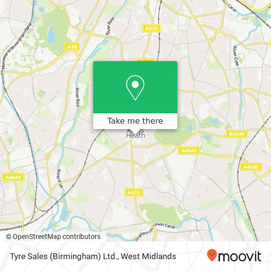 Tyre Sales (Birmingham) Ltd. map