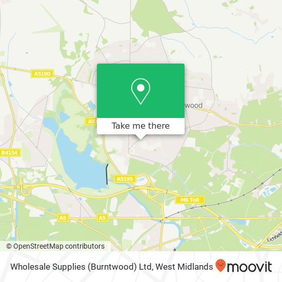 Wholesale Supplies (Burntwood) Ltd map