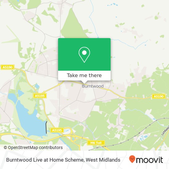 Burntwood Live at Home Scheme map