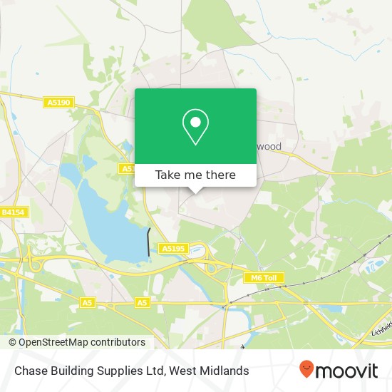 Chase Building Supplies Ltd map