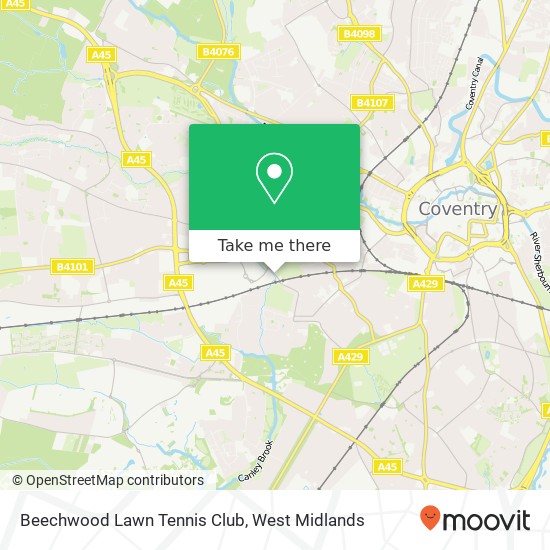 Beechwood Lawn Tennis Club map